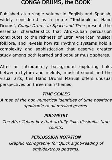 CONGA DRUMS, the BOOK