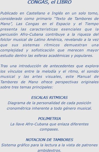 CONGAS, el LIBRO